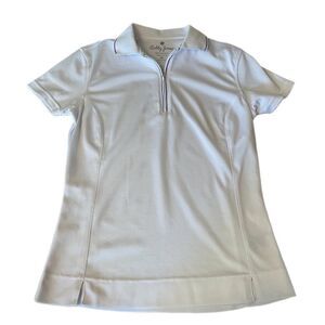 Bobby Jones White 1/4 Zip Golf Short Sleeve Shirt Size XS